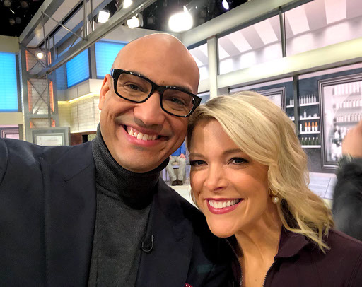 Jack Rico with a television host