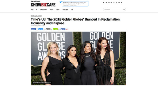 ShowBizCafe article written by Jack Rico