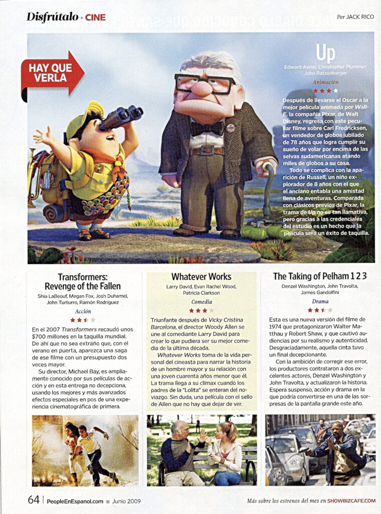 People en Espanol magazine page with Jack Rico work